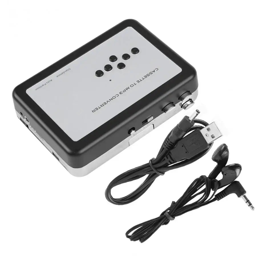 Cassette Player Recorder Standalone Portable Audio Music Recorder Cassette Tape to MP3 Converter Save into USB Flash Drive - Premium tape player from Lizard Vigilante - Just $32.99! Shop now at Lizard Vigilante