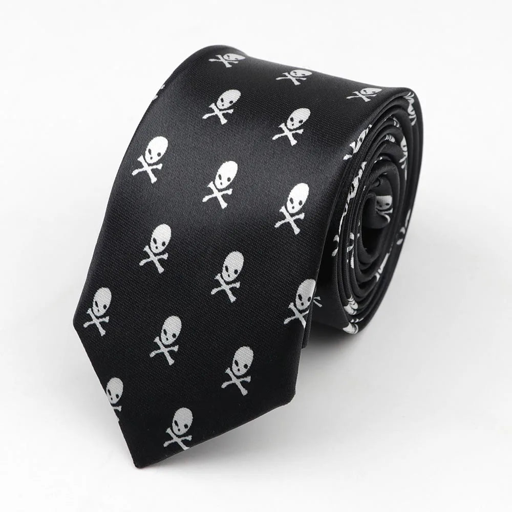Midnight Soundcheck Skinny Tie – Color Blast Music Notes & Piano Neck Tie For Stage Misfits And Loud Offices