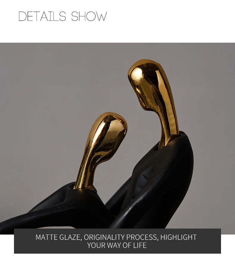 Abstract Sculpture Human Figurines Modern Home Decoration Resin Character Statue Living Room Office Bookshelf Decor Accessories