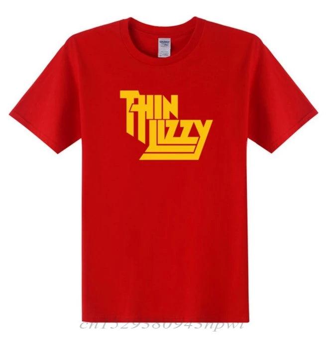 Thin Lizzy Heavy Metal Rock Band T Shirt Men Tops Music Singer T-shirt Short Sleeve Cotton O-neck Tee Top Clothes - Premium T-shirt from Lizard Vigilante - Just $22.99! Shop now at Lizard Vigilante