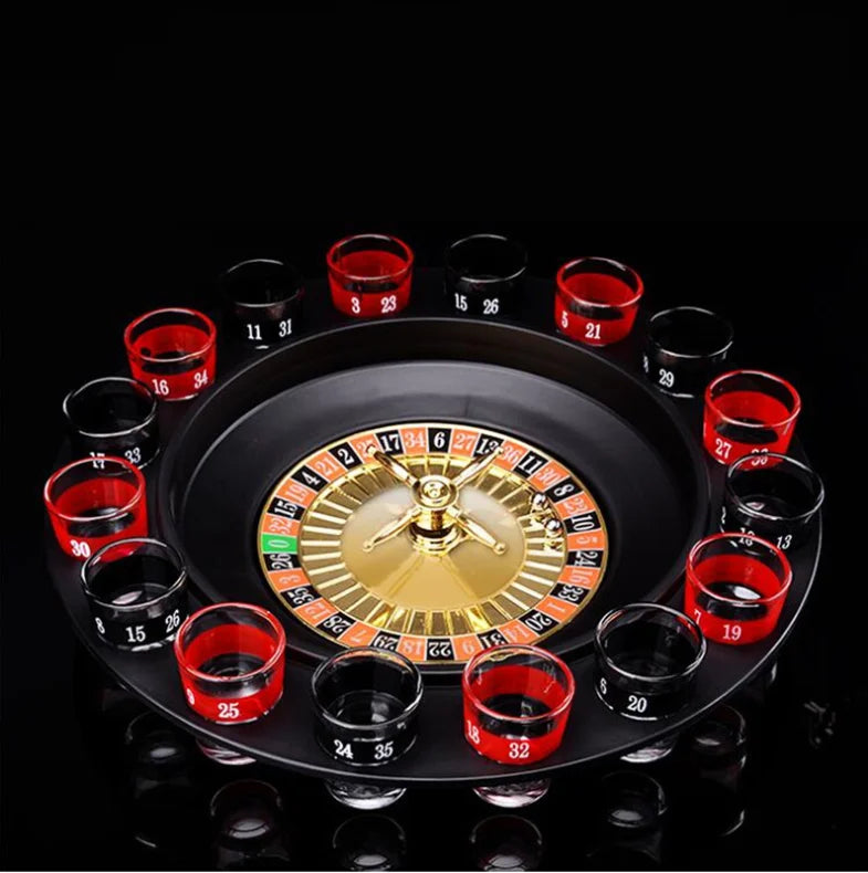 Russian Roulette Turntable Shot Spinner – 16-Glass Party Game for Savage Nights, Metal Mayhem & Zero Regret - Premium game from dsers - Just $29.99! Shop now at Lizard Vigilante