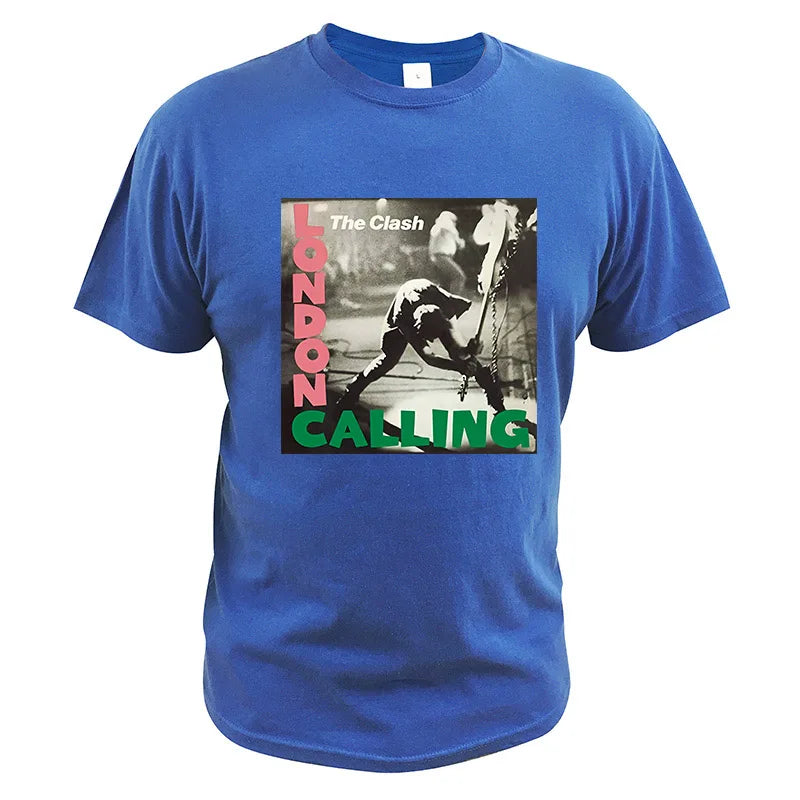 London Calling The Clash Album T-shirt 3D print Tshirt English Rock Band Summer High Quality Soft Round Neck Tops - Premium T-shirt from Lizard Vigilante - Just $18.88! Shop now at Lizard Vigilante