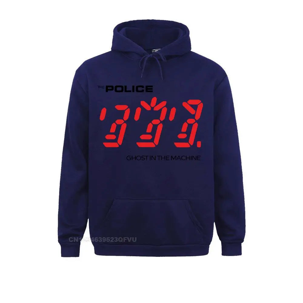 The Police "Ghost in the Machine" Oversized Licensed Hoodie – Premium Rock ‘N’ Roll Streetwear for Men - Premium hoodie from Lizard Vigilante - Just $52.88! Shop now at Lizard Vigilante