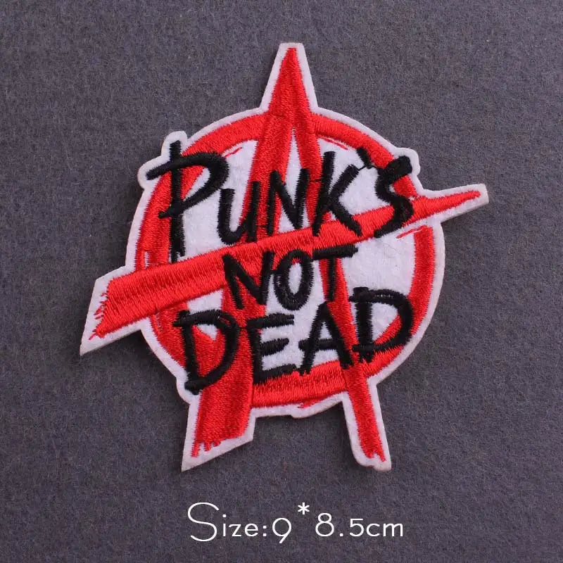 Metal Band Patches For Clothes Music Band Patch Iron On Patches On Clothes Hippie Rock Patch Punk Badge Stickers Appliques - Premium  from Lizard Vigilante - Just $2.99! Shop now at Lizard Vigilante