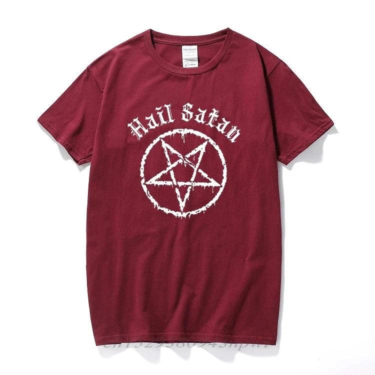 Hail Satan T-Shirt Pentagram - Lizard Vigilante