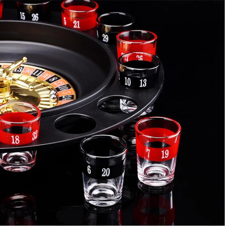 Russian Roulette Turntable Shot Spinner – 16-Glass Party Game for Savage Nights, Metal Mayhem & Zero Regret - Premium game from dsers - Just $29.99! Shop now at Lizard Vigilante