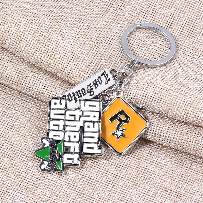 Zinc GTA5 Keychain Grand Theft Auto 5 Game PS4 - Premium keychain from Lizard Vigilante - Just $12.99! Shop now at Lizard Vigilante