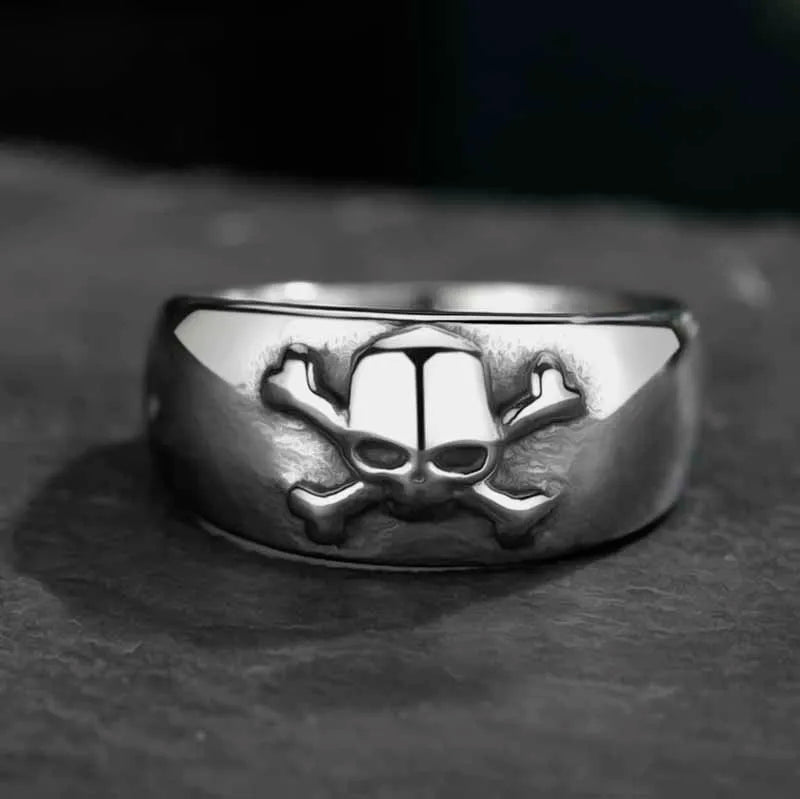 Stainless Steel Biker Rings - Unique Punk Metal Skull Design - Premium ring from Lizard Vigilante - Just $15.99! Shop now at Lizard Vigilante