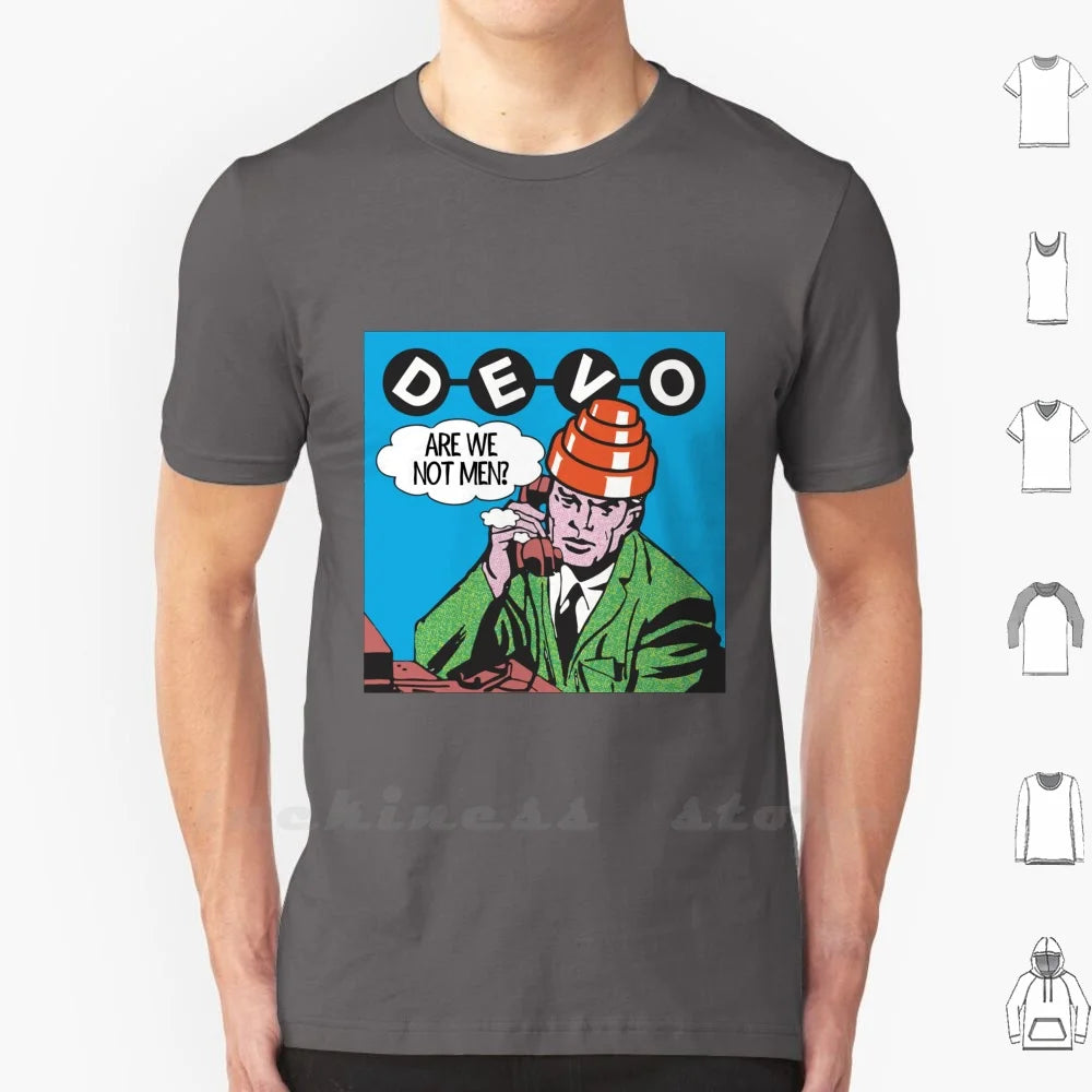 Devo Are We Not Men ? T Shirt Big Size Devo Are We Not Men Devo Helmet Devo Hat Devo Are We Not Men Whip It New Wave - Lizard Vigilante