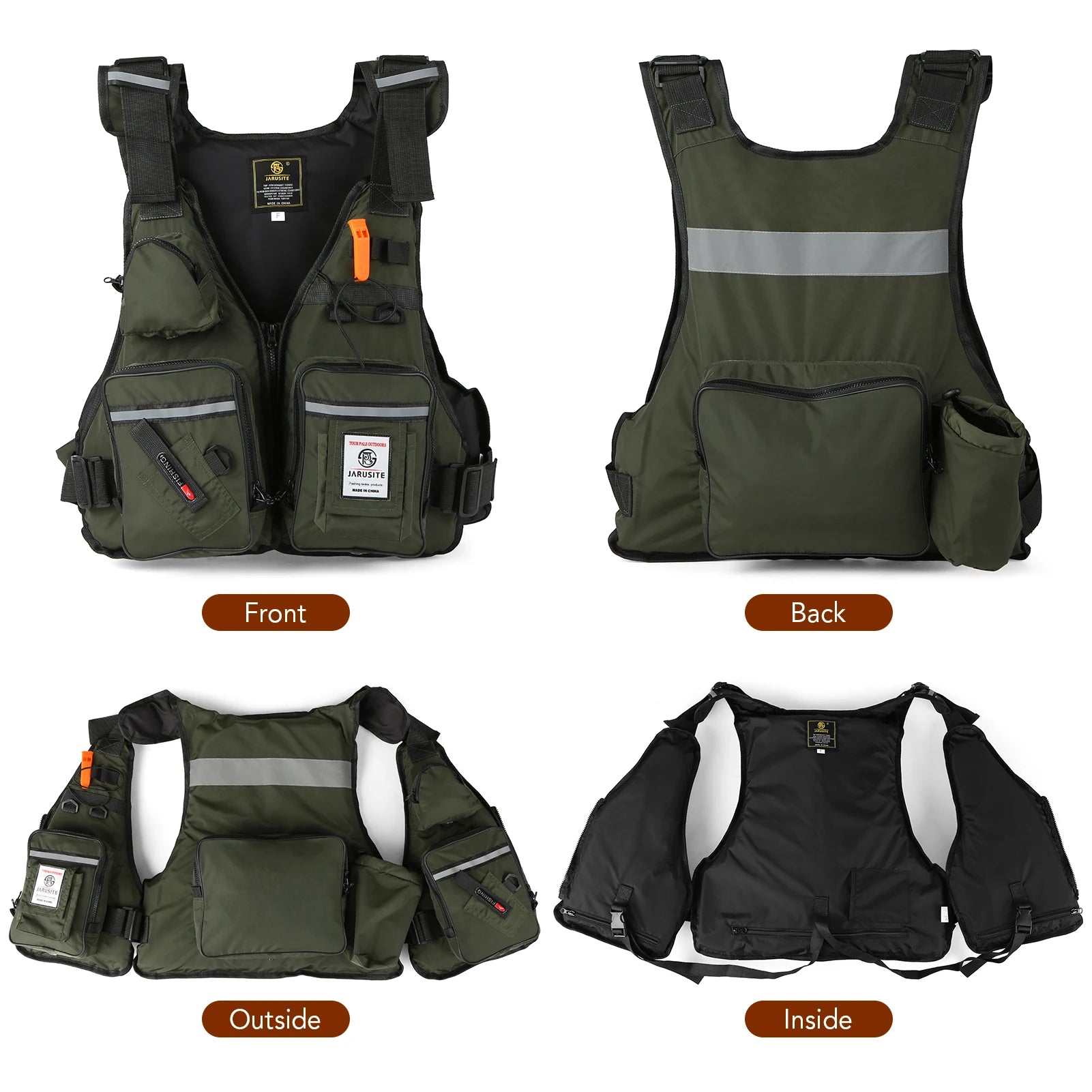 “DEADFLOAT 110” Tactical Life Vest – Pro-Grade Buoyancy Fishing Vest with Multi-Gear Pockets & Emergency Whistle for Men Who Refuse to Sink - Premium vest from dsers - Just $72.99! Shop now at Lizard Vigilante