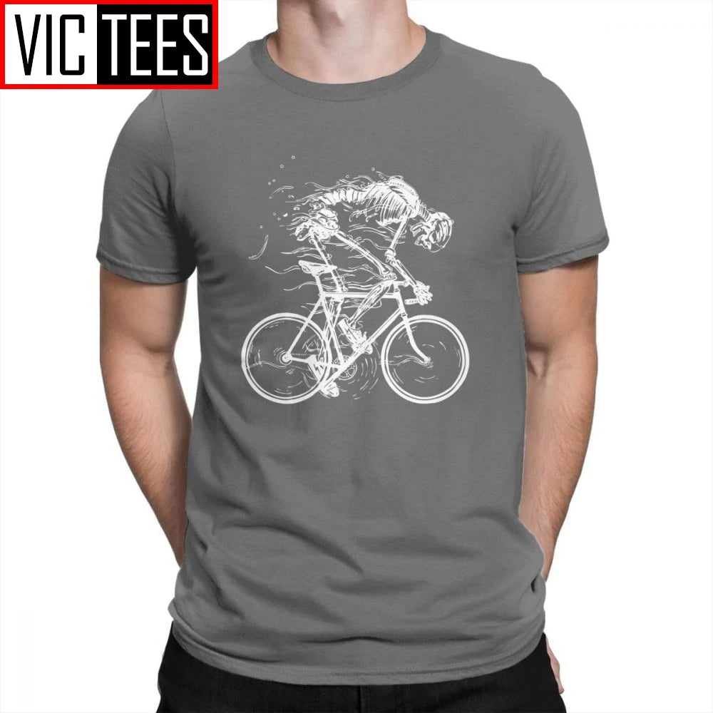 Ride Like Hell Skeleton Skull Bike T-Shirt - 100% Cotton Vintage Motorcycle Graphic Tee for Men | Short Sleeve, Breathable, Anti-Wrinkle & Stylish - Premium tee from Lizard Vigilante - Just $25.88! Shop now at Lizard Vigilante