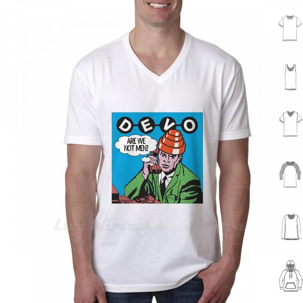 Devo Are We Not Men ? T Shirt Big Size Devo Are We Not Men Devo Helmet Devo Hat Devo Are We Not Men Whip It New Wave - Lizard Vigilante