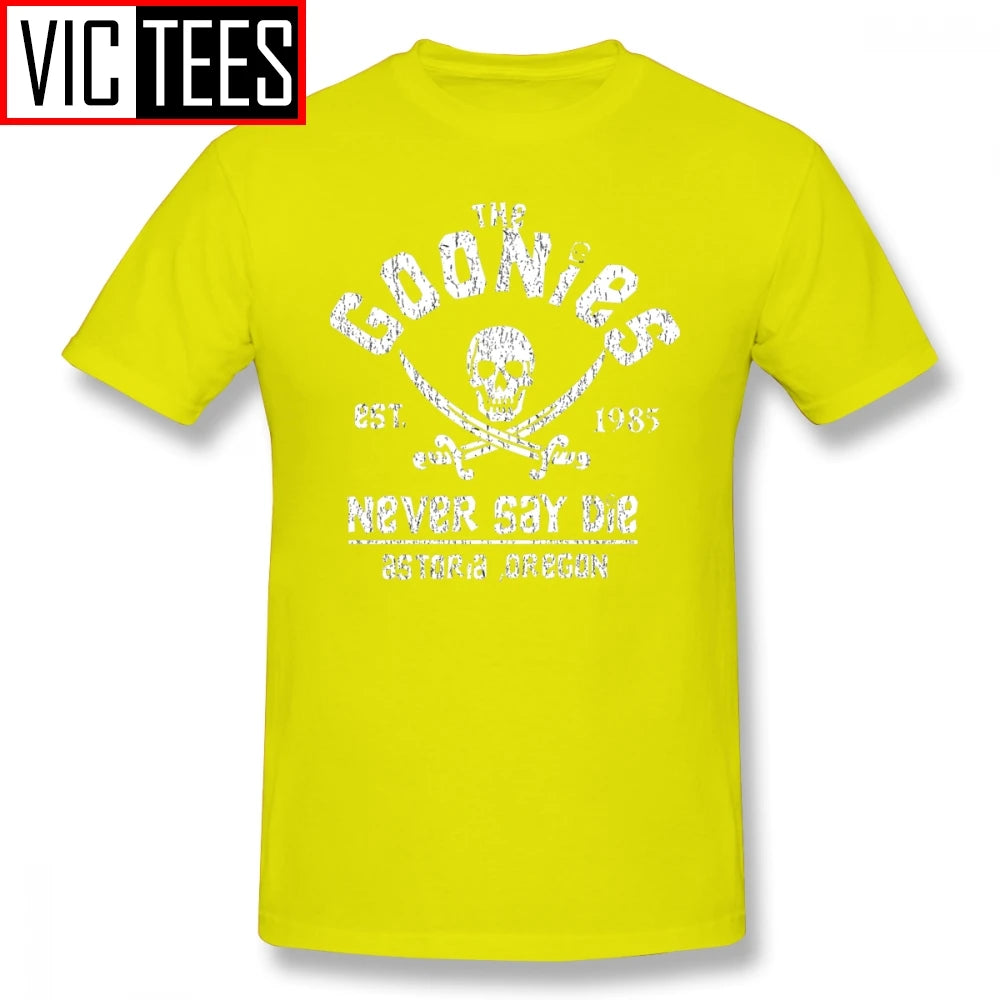 Mens Goonies T Shirts Graphic Tee Shirt Fun 100% Percent Cotton Goonies T-Shirt Beach Male Big Tshirt - Premium tshirt from Lizard Vigilante - Just $28.88! Shop now at Lizard Vigilante