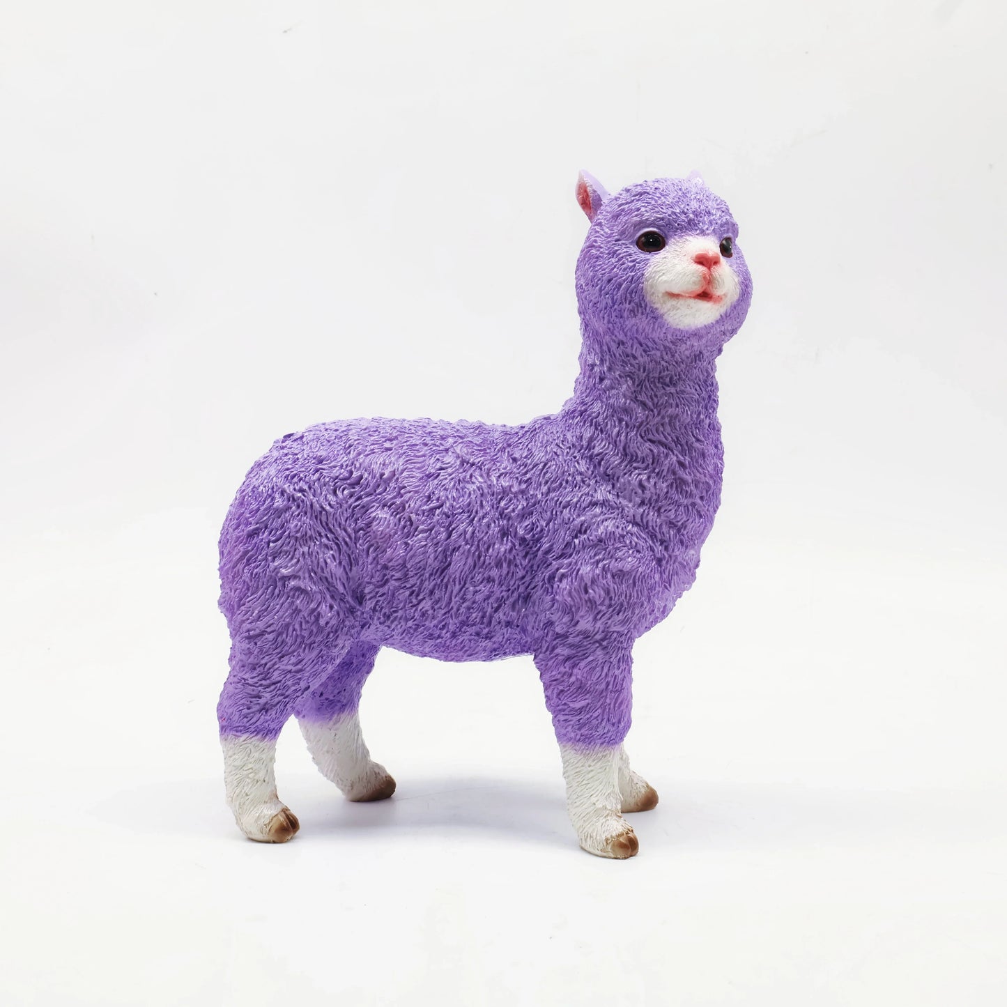 Home Decor Resin Crafts Creative Simulation Alpaca Statue Resin Decoration Home Garden Shopping Mall  Animal Ornament Sculpture