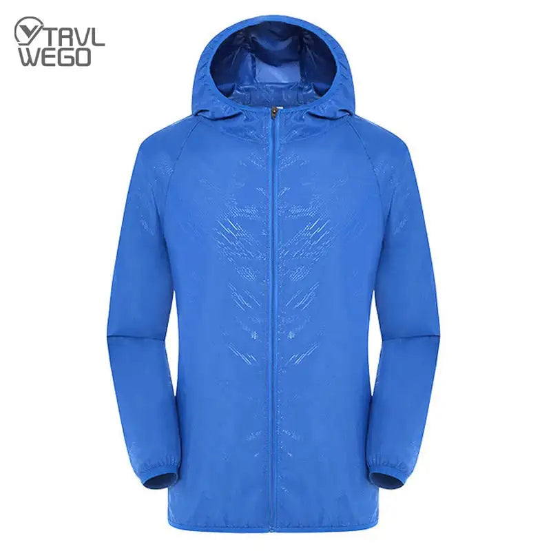 TRVLWEGO Outdoor Running Camping Hiking Bike Sport Jacket UV Proof Ultralight Waterproof Windbreaker Light Rain Proof Coat