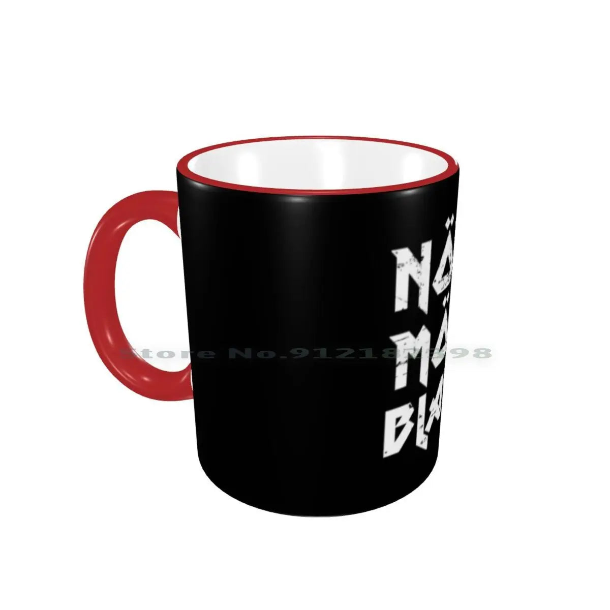 None More Black Ceramic Mugs Coffee Cups Milk Tea Mug None More Black Black Spinal Tap Band Funny Heavy Metal Music Movie - Premium Mug from Lizard Vigilante - Just $17.69! Shop now at Lizard Vigilante