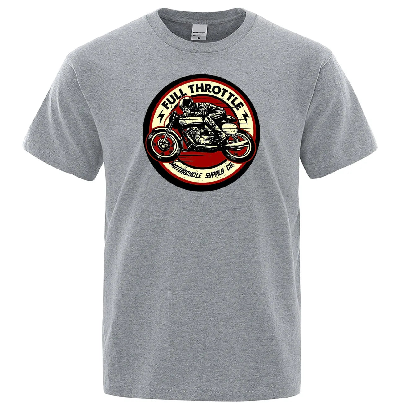 Full Throttle Rockabilly Biker T-Shirt - Ride in Style - Premium T-shirt from Lizard Vigilante - Just $23.88! Shop now at Lizard Vigilante