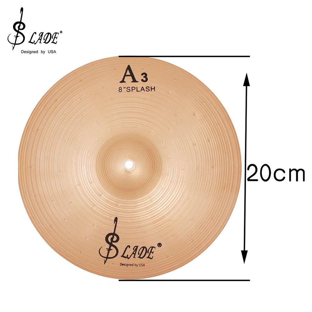 SLADE A3 Phosphor Bronze Cymbals – High-Quality Drum Kit Accessories for Jazz, Percussion &amp; Drum Kit | Available in 8/10/12/14/16 Inches - Premium cymbals from Lizard Vigilante - Just $36.99! Shop now at Lizard Vigilante