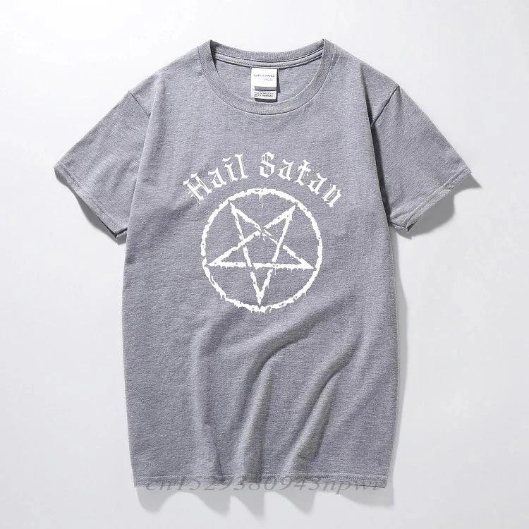 Hail Satan T-Shirt Pentagram - Lizard Vigilante