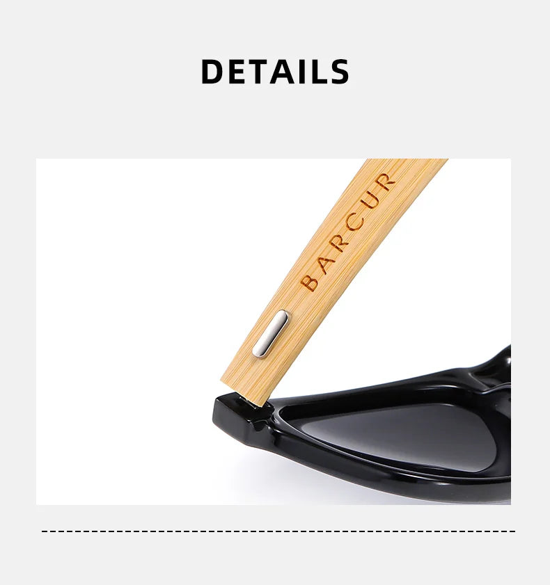 BARCUR “DETONATOR 4175” Bamboo-Wrapped Polarized Eyewear – UV400 Titanium Frame for Riders, Outlaws & Desert Gigs - Premium shades from dsers - Just $42.22! Shop now at Lizard Vigilante