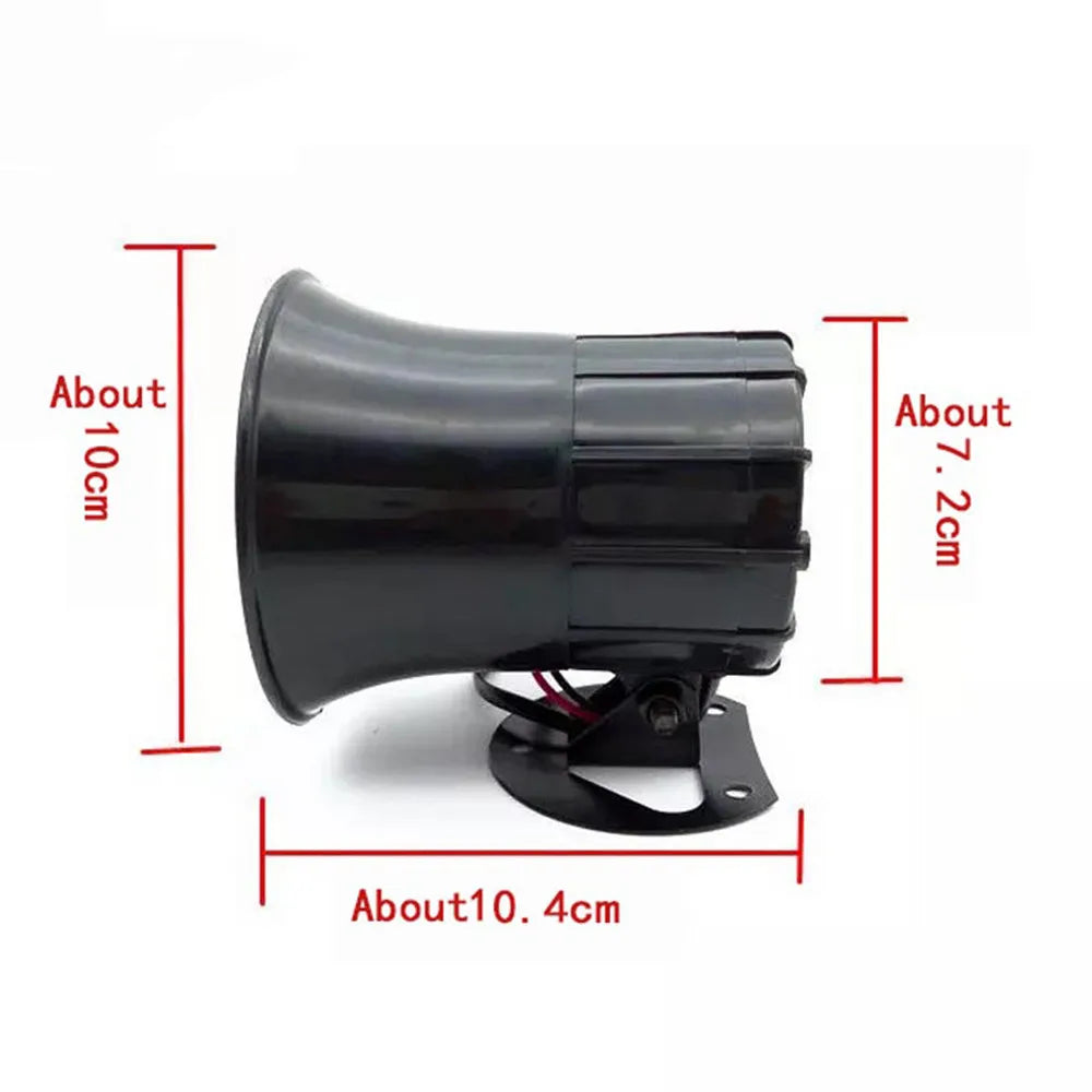 Easy To Use, Universal 12V 20W Car Horn 3 Tone Sound Loud Warning Alarm Police Fire Siren Speaker Motorcycle Automotive Accessories Moto - Premium loud speaker from Lizard Vigilante - Just $22.99! Shop now at Lizard Vigilante