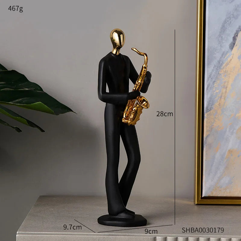 Abstract Sculpture Human Figurines Modern Home Decoration Resin Character Statue Living Room Office Bookshelf Decor Accessories
