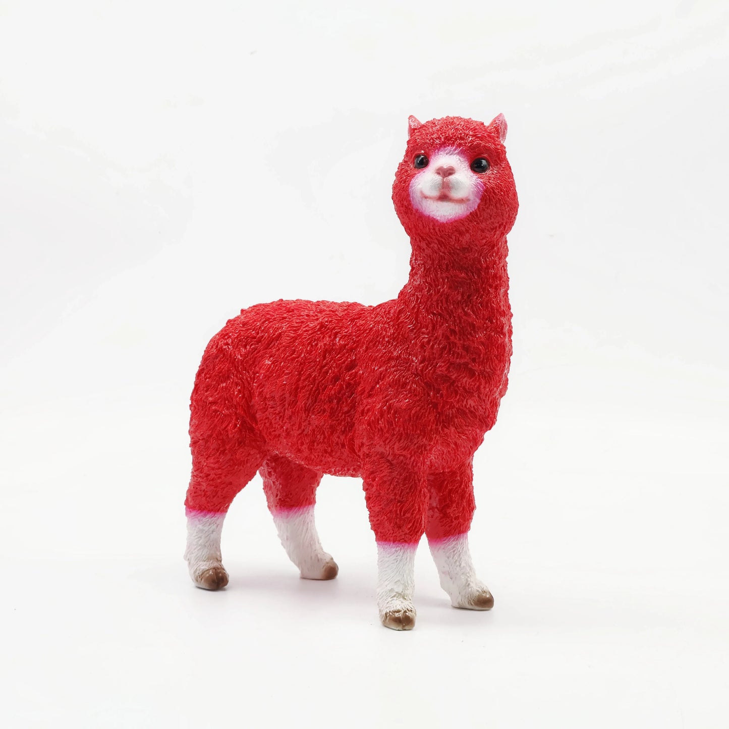 Home Decor Resin Crafts Creative Simulation Alpaca Statue Resin Decoration Home Garden Shopping Mall  Animal Ornament Sculpture