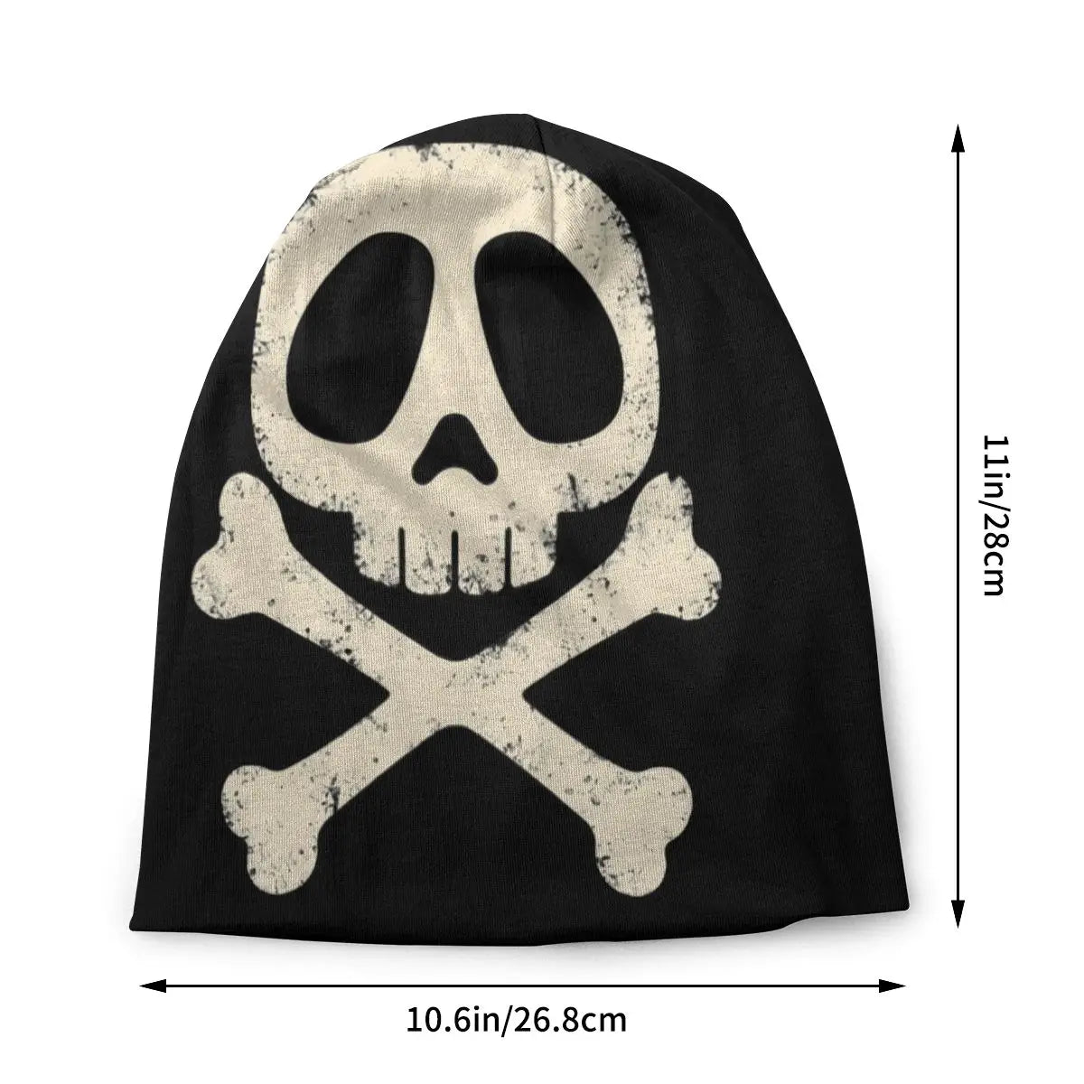 Harlock Vintage 3D Print Beanie – Cool Winter Skull Skeleton Knit Hat for Men and Women - Premium beanies from Lizard Vigilante - Just $19.88! Shop now at Lizard Vigilante