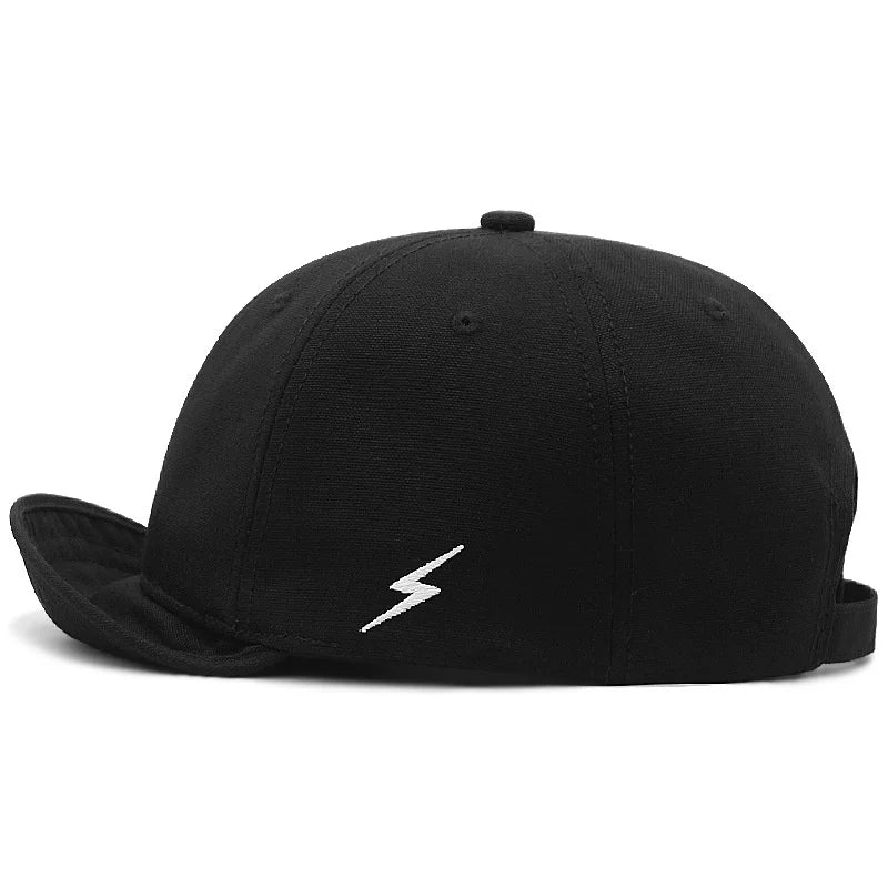 Large Head Up-turn Peak Snapback Hat Man Woman 5CM Short Brim Baseball Cap 55-60cm 60-65cm - Premium  from Lizard Vigilante - Just $40.99! Shop now at Lizard Vigilante