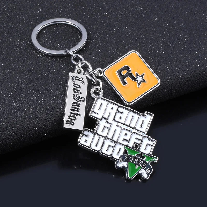 Zinc GTA5 Keychain Grand Theft Auto 5 Game PS4 - Premium keychain from Lizard Vigilante - Just $12.99! Shop now at Lizard Vigilante