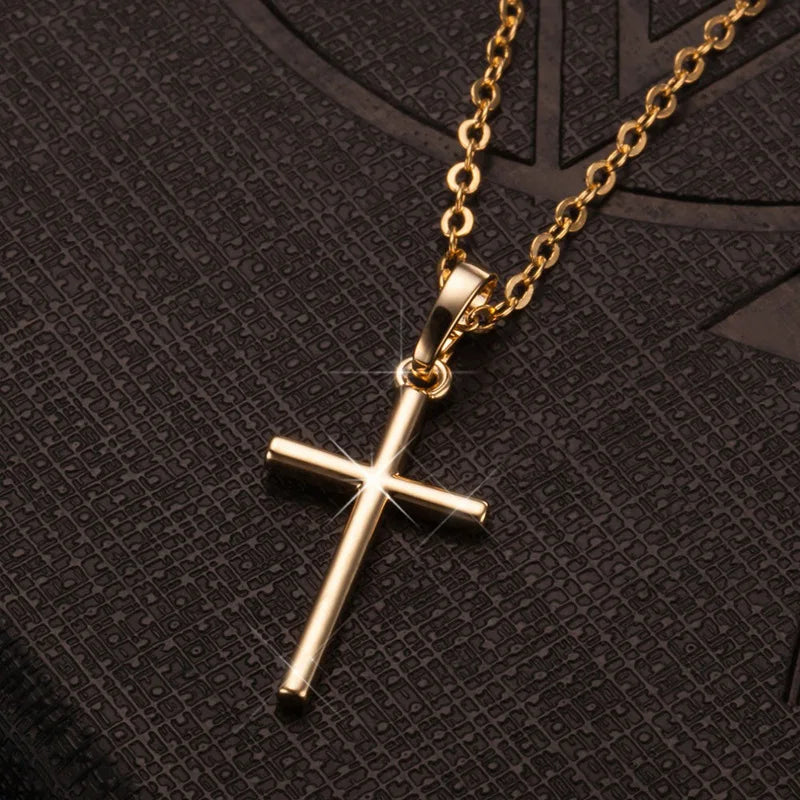 Fashion  Cross Pendants dropshipping Golden Silver  Color Crystal Jesus Cross Pendant Necklace Jewelry For Men/Women Wholesale - Premium  from Lizard Vigilante - Just $1.99! Shop now at Lizard Vigilante