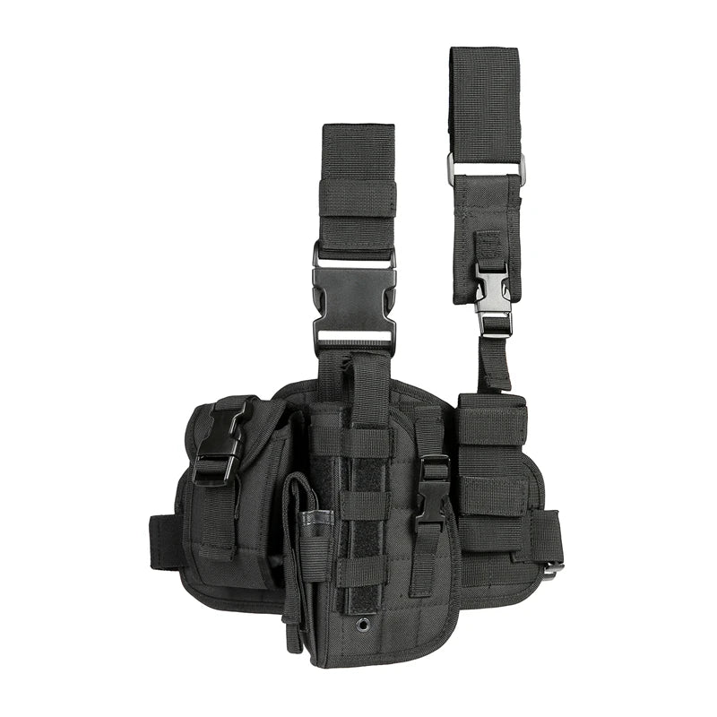 Tactical Leg Gun Holster Outdoor Multi-function Camouflage Bag Tied Leg Pistol Protective Cover Phone Pocket Hunting Gear - Premium  from Lizard Vigilante - Just $29.99! Shop now at Lizard Vigilante