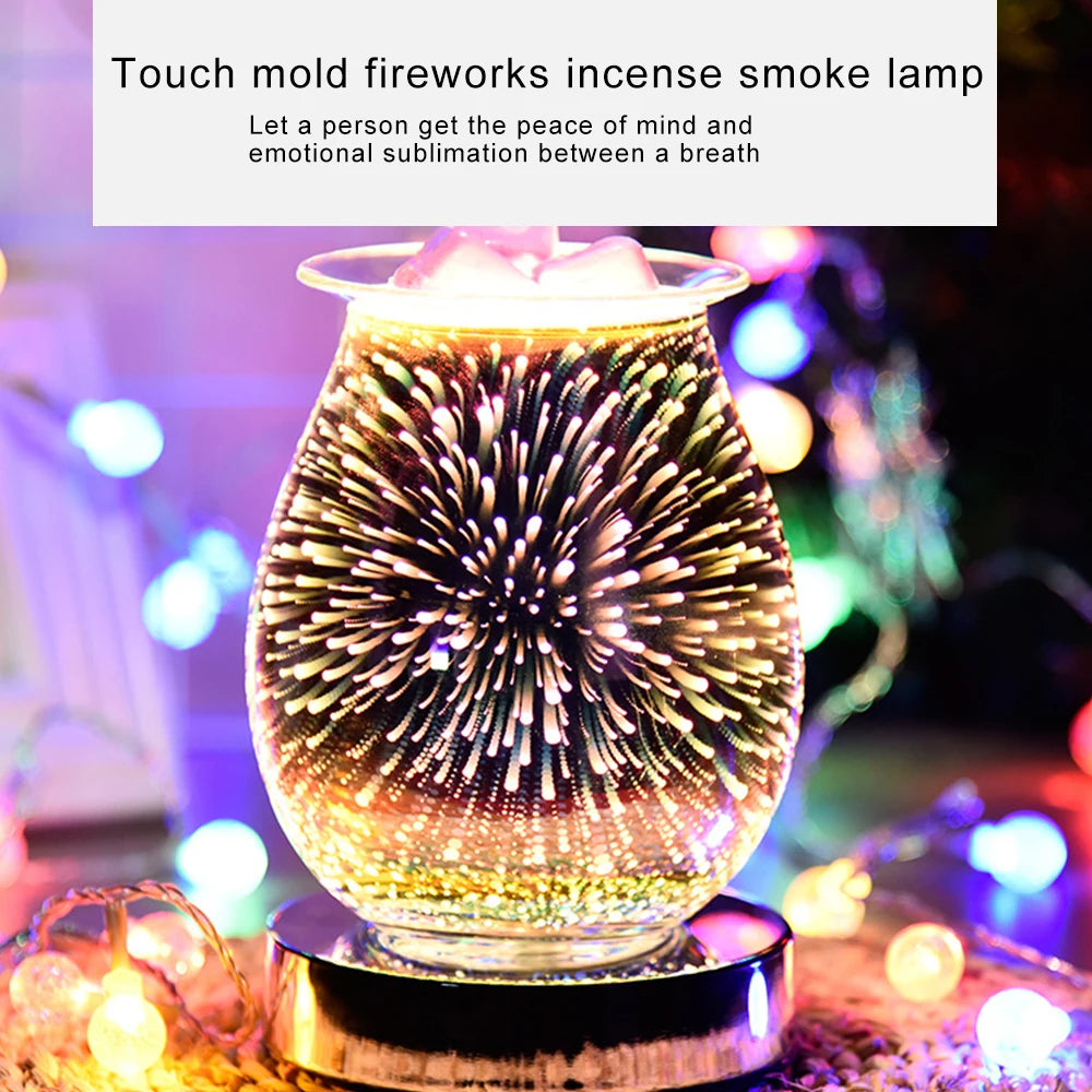 3D Fireworks Effect Electric Wax Melter & Aromatherapy Machine - Premium Aromatherapy machine from Lizard Vigilante - Just $38.88! Shop now at Lizard Vigilante