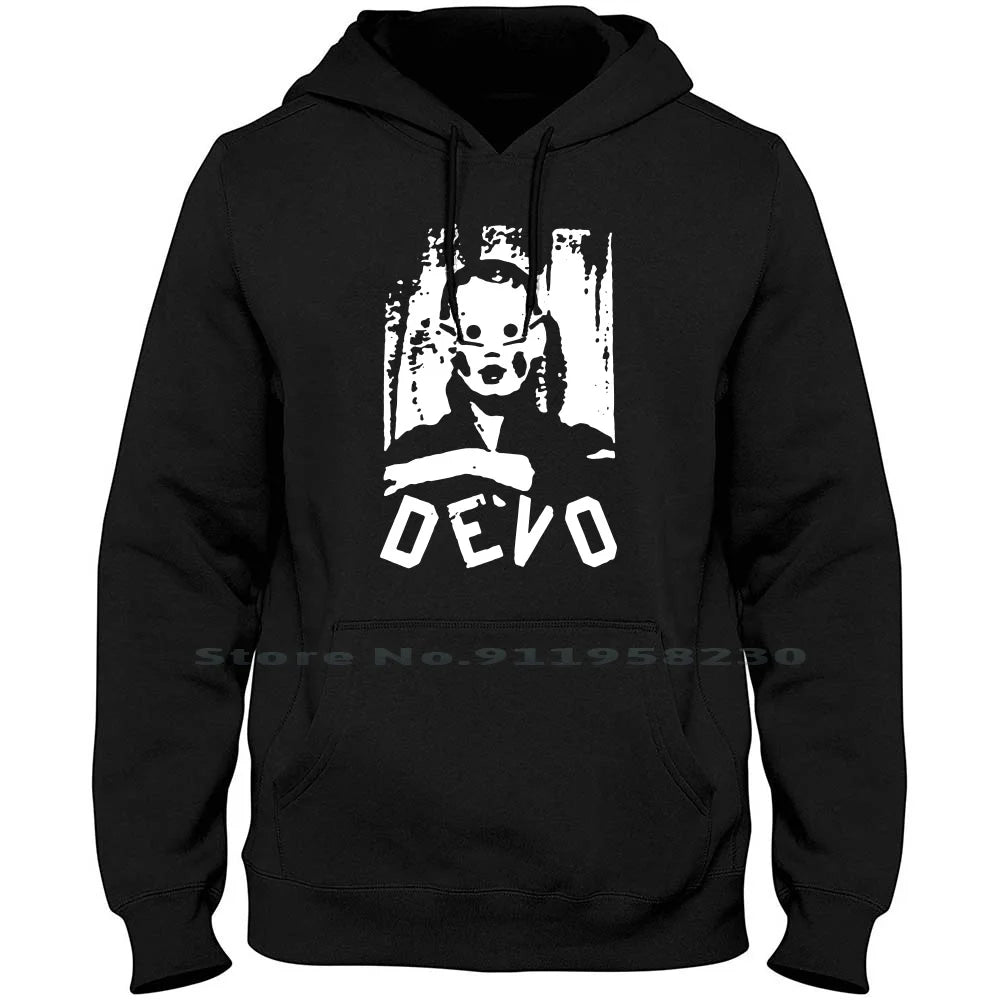 Devo Vintage Poster Men Women Hoodie Sweater 6XL Big Size Cotton Poster Music Humor Tage Post Tag Fun Age St Ny Funny Music - Lizard Vigilante