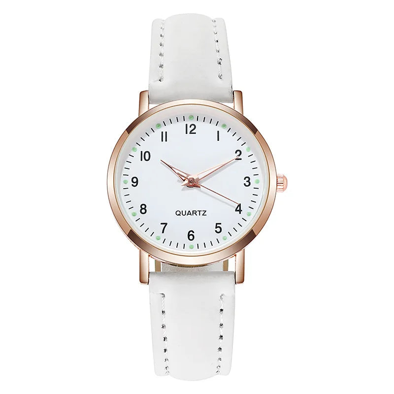 Rojozor Women's Fashion Casual Quartz Watch - Simple Small Dial Leather Strap Wristwatch with Luminous Hands - Premium wristwatch from Lizard Vigilante - Just $28.88! Shop now at Lizard Vigilante