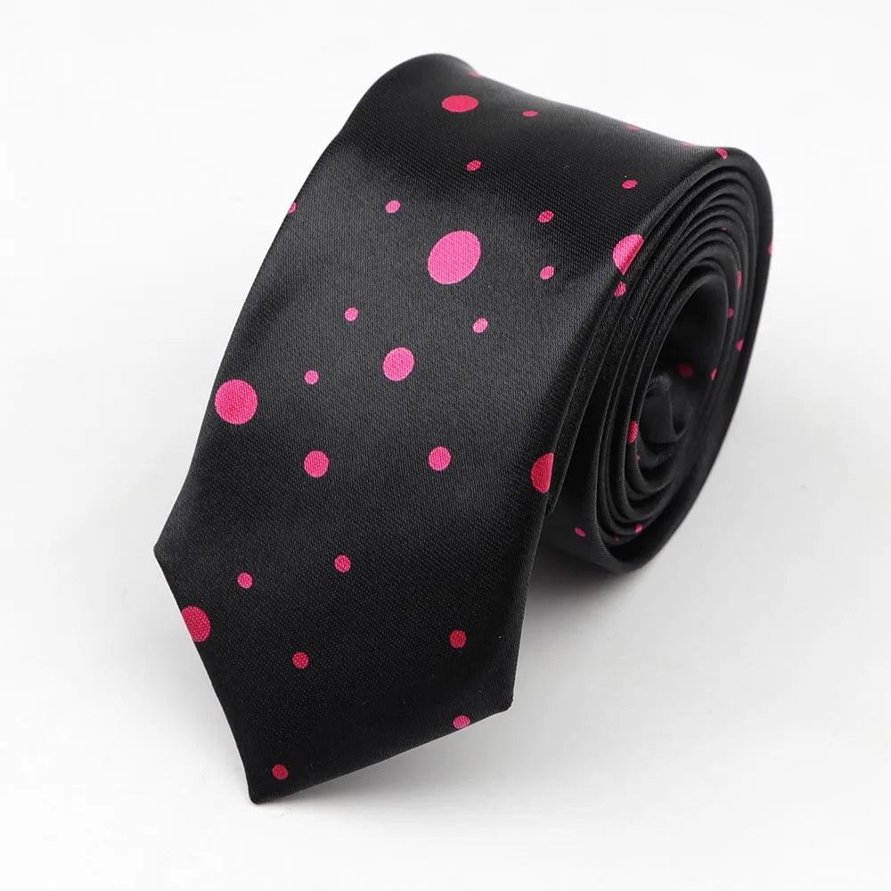 Midnight Soundcheck Skinny Tie – Color Blast Music Notes & Piano Neck Tie For Stage Misfits And Loud Offices
