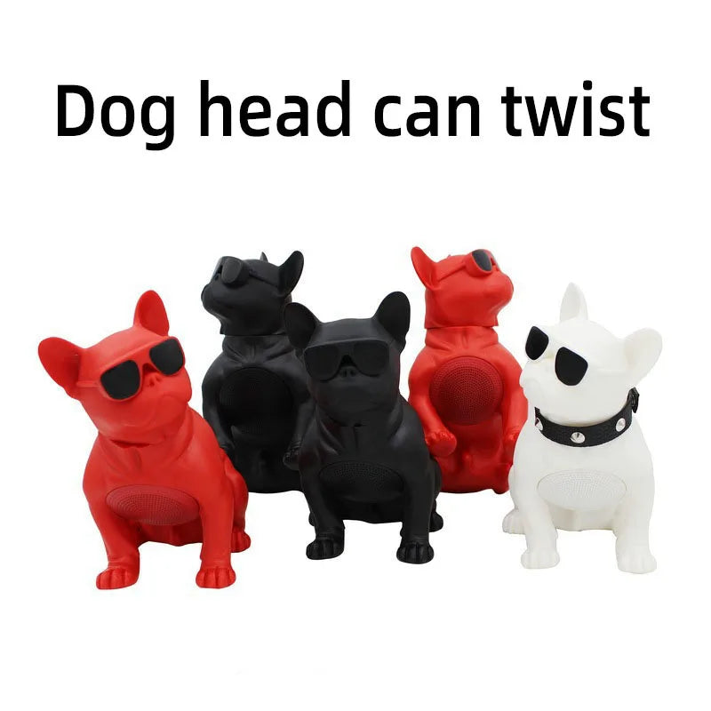 2023 Wireless Bluetooth Speaker  French Bulldog cumputer speakers Portable Stereo Super Bass USB AUX Outdoor Full Dog Subwoofer