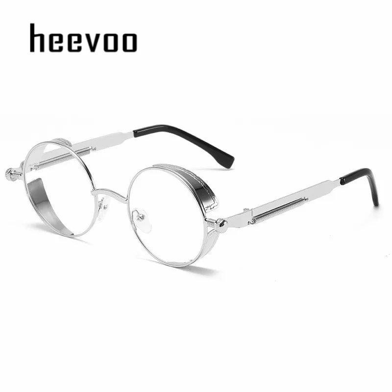 Metal Steampunk Sunglasses Men Women Fashion Round Glasses Brand Designer Vintage Sun Glasses High Quality Oculos de sol 2024 - Lizard Vigilante