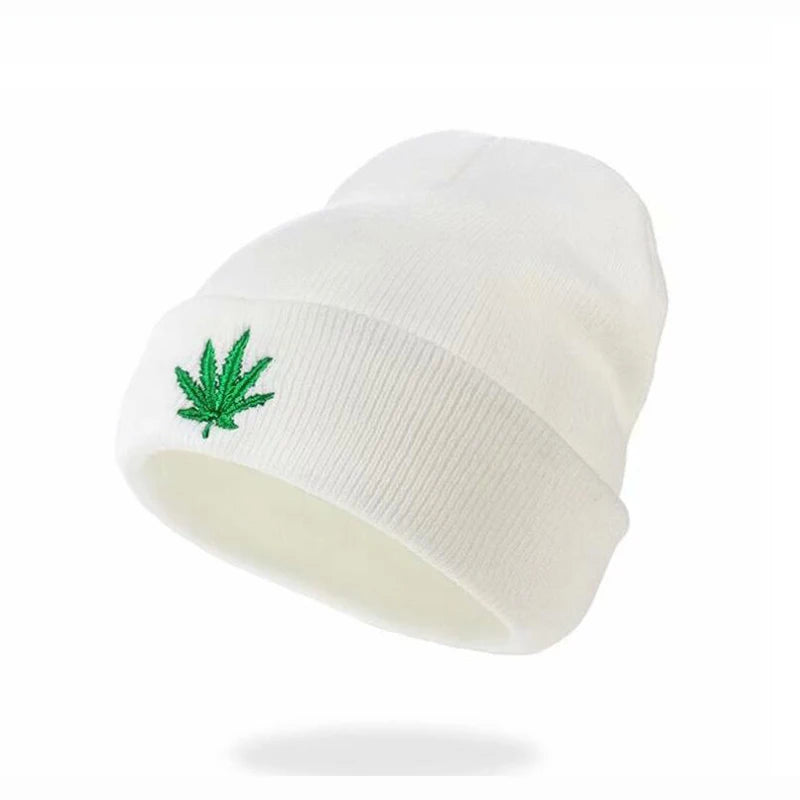 New Classic Fashion Men Women Winter Weed Leaf Beanie Hats - Premium unisex beanie from Lizard Vigilante - Just $18.88! Shop now at Lizard Vigilante