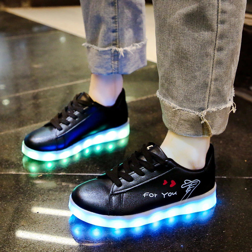 LED Light-Up Shoes | Fashionable and Fun Footwear - Premium footwear from Lizard Vigilante - Just $39.99! Shop now at Lizard Vigilante