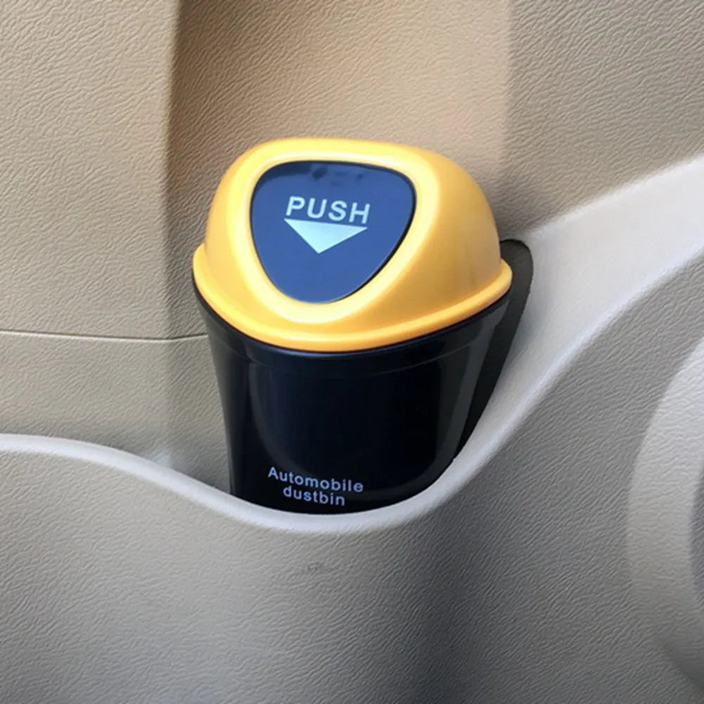 Car Trash Can Organizer Garbage Holder Automobiles Storage Bag Auto Door Seat Back Visor Trash Bin Paper Dustbin