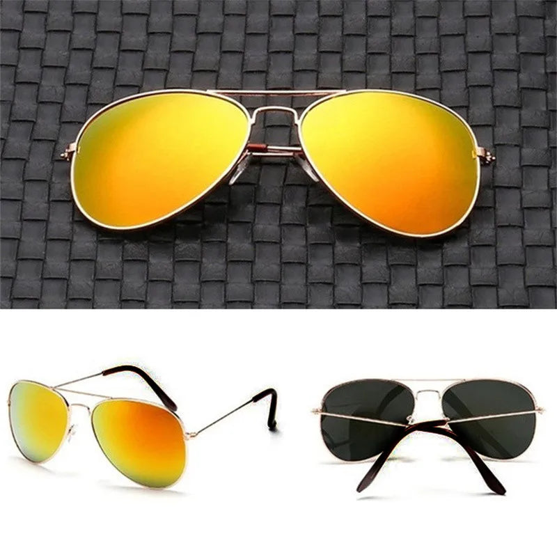 Men's Double Bridge Aviation Sunglasses UV400 2024 Mirror Shades Bidens Cop Sun Glasses Alloy Frame - Premium  from Lizard Vigilante - Just $21.49! Shop now at Lizard Vigilante