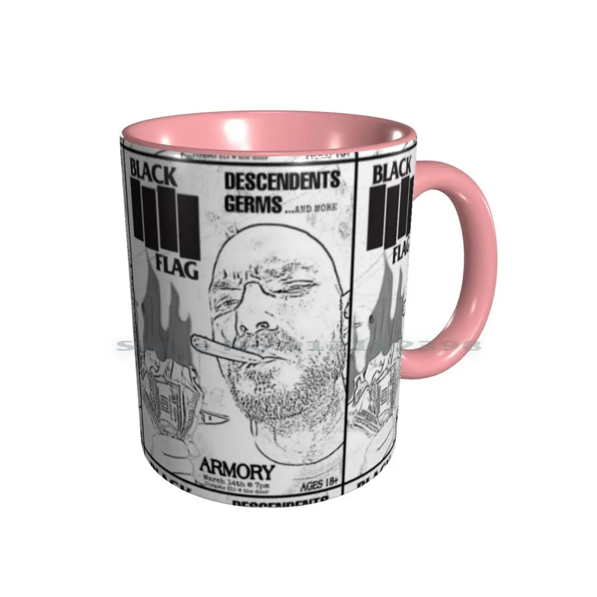 Black Flag Armory Ceramic Mug – Punk, Thrash Metal, and Protest-Themed Coffee Cup - Premium Ceramic Mugs from Lizard Vigilante - Just $22.88! Shop now at Lizard Vigilante