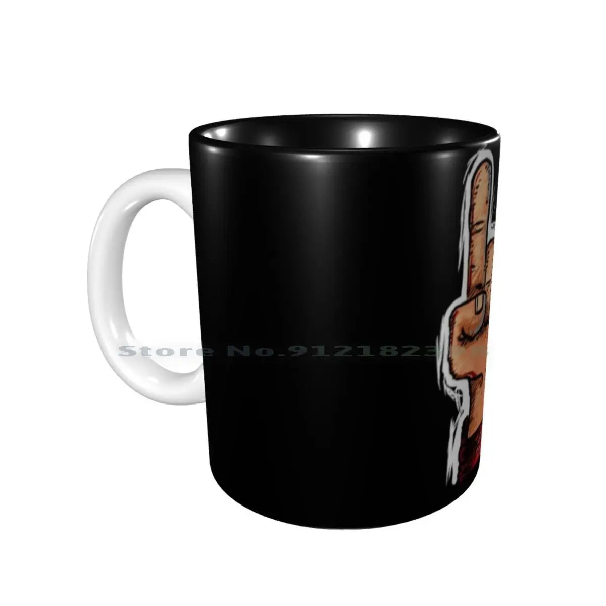 Heavy Metal Ceramic Mugs – Black Metal Death Metal Music Coffee, Milk, Tea Cups - Premium Ceramic Mugs from Lizard Vigilante - Just $20.88! Shop now at Lizard Vigilante