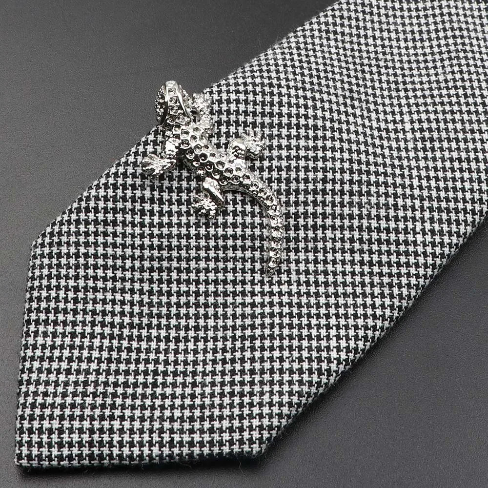 Men's Fashionable Lizard Shape Tie Pin Tie Clip - Premium tie clip from Lizard Vigilante - Just $14.99! Shop now at Lizard Vigilante