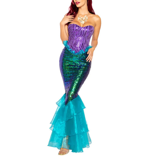 Hirigin Anime Sensual Mermaid Ariel Princess Costume – Adult Women’s Halloween Mermaid Dress - Premium Cosplay Costumes from Lizard Vigilante - Just $44.88! Shop now at Lizard Vigilante