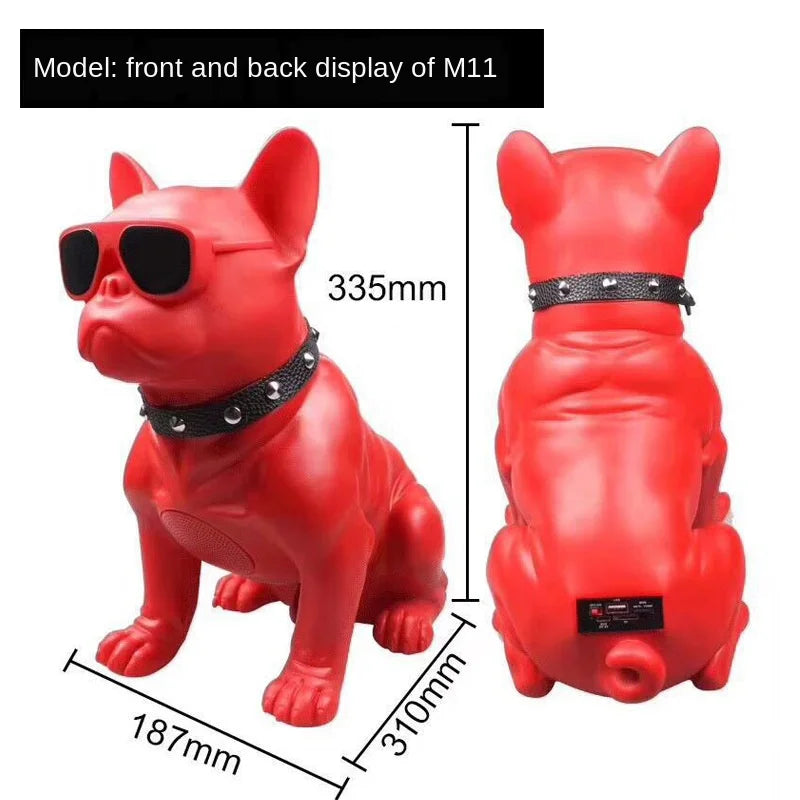 2023 Wireless Bluetooth Speaker  French Bulldog cumputer speakers Portable Stereo Super Bass USB AUX Outdoor Full Dog Subwoofer