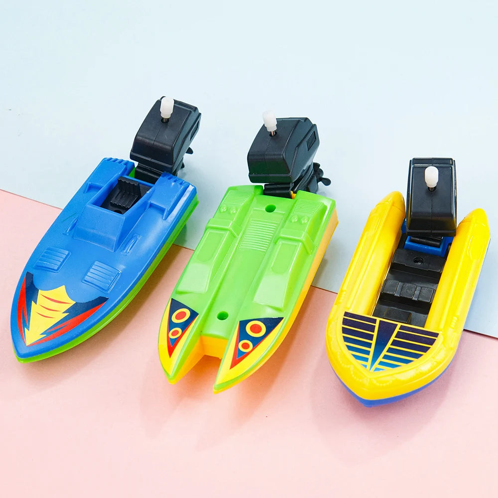 Classic Wind-Up Speed Boat Bath Toy – Floating Clockwork Boat for Kids, Perfect for Bath Time Fun - Premium toy from Lizard Vigilante - Just $14.99! Shop now at Lizard Vigilante