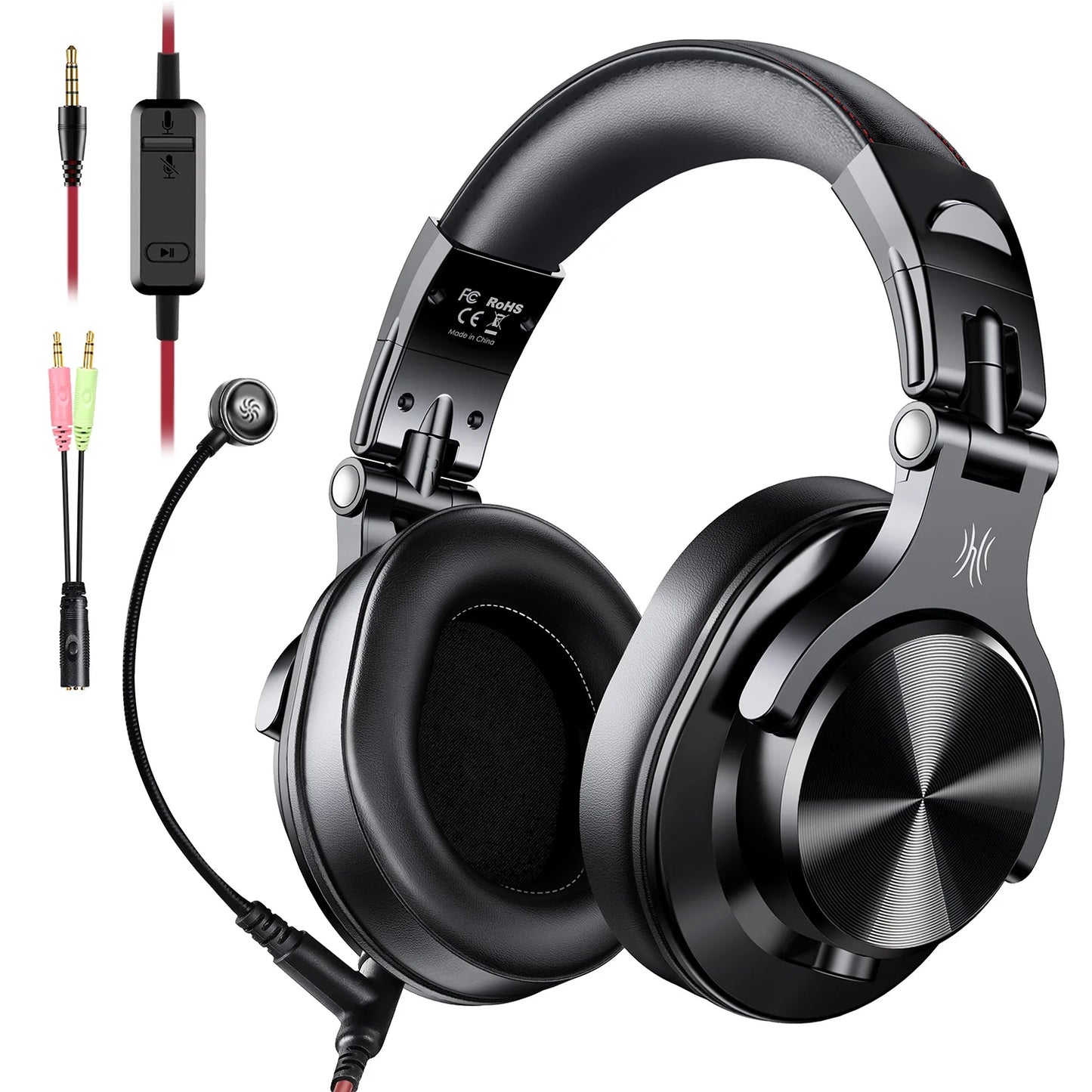 OneOdio A71 Wired Studio DJ Headphones – Over-Ear Stereo Headset with Deep Bass, Music Share Port & Detachable Mic for Recording, Gaming, and Monitoring - Premium headphones from Lizard Vigilante - Just $59.99! Shop now at Lizard Vigilante