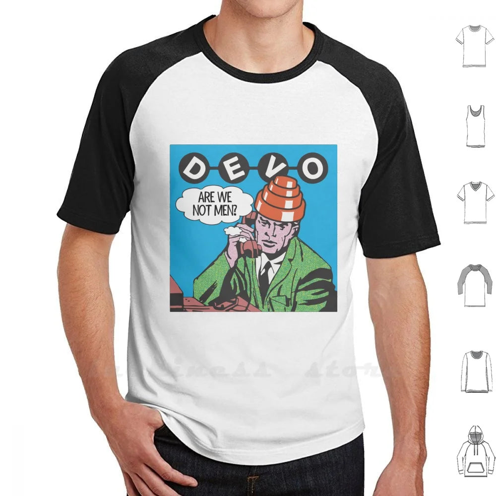 Devo Are We Not Men ? T Shirt Big Size Devo Are We Not Men Devo Helmet Devo Hat Devo Are We Not Men Whip It New Wave - Lizard Vigilante